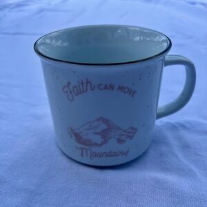 TARGET White and Gray Faith Mug